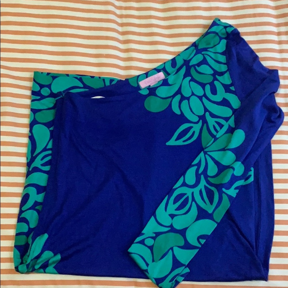 Lilly Pulitzer Whitaker One Shoulder Sleeve Dress